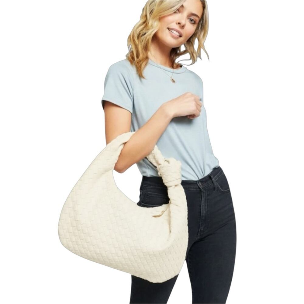 URBAN EXPRESSIONS Cream VANESSA HOBO BAG Purse